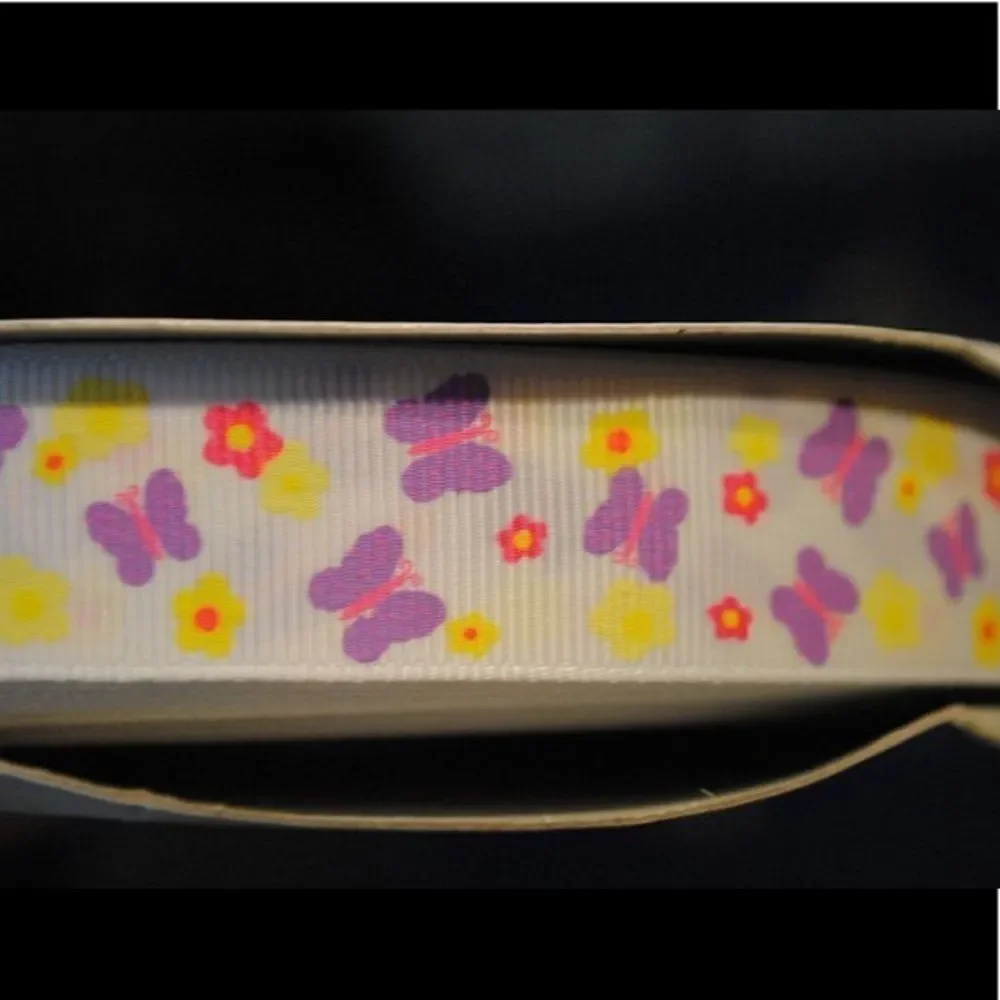 grosgrain Ribbon 7/8” 5 yards 5/$20 butterflies